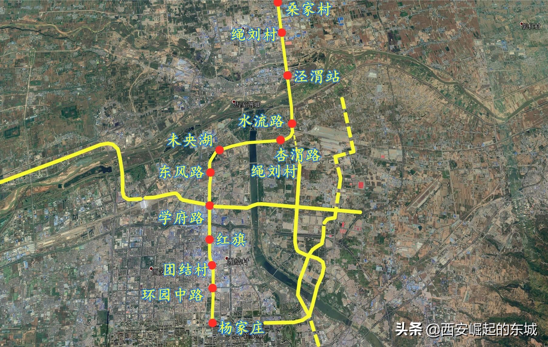 最新西安市地铁线路图概览